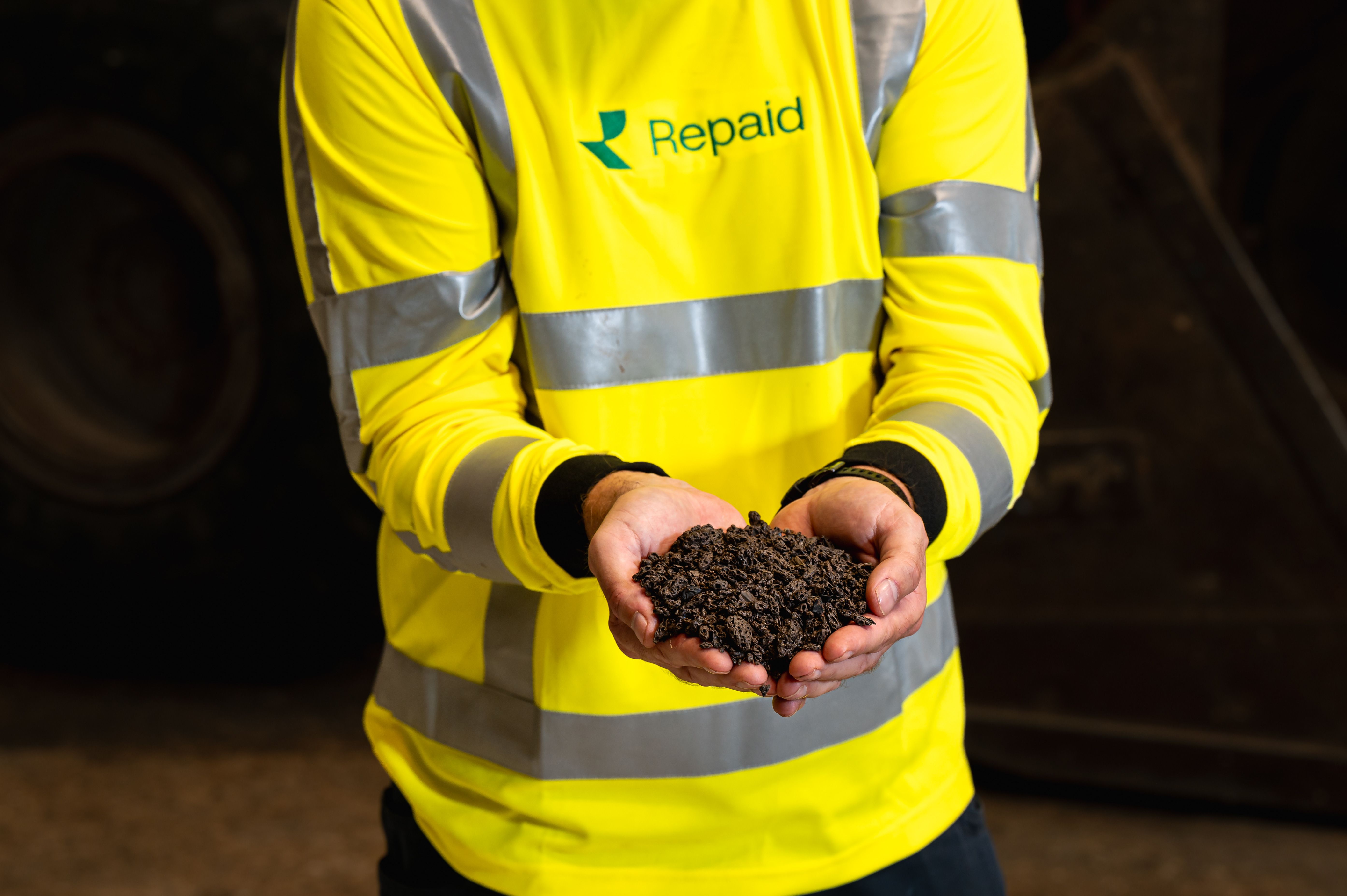 Eindproduct vanuit luierrecycling